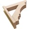 Ekena Millwork 5 1/2-in W x 22-in D x 22-in H Balboa Slat Rough Cedar Woodgrain TimberThane Outlooker, Primed Tan OUTUR055X22X22BOA24RCPR - alternate 5